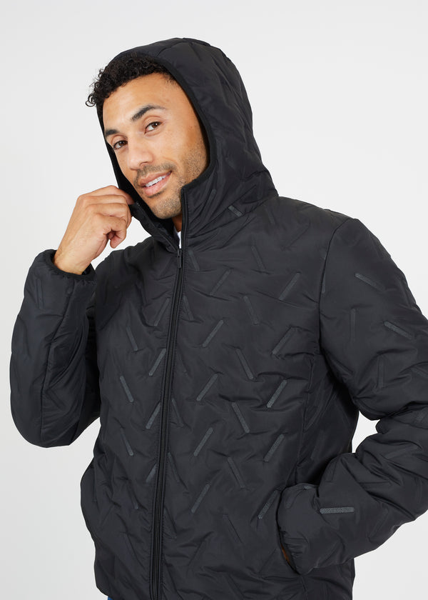 Men’s short length hooded padded jacket (mjk furnace)