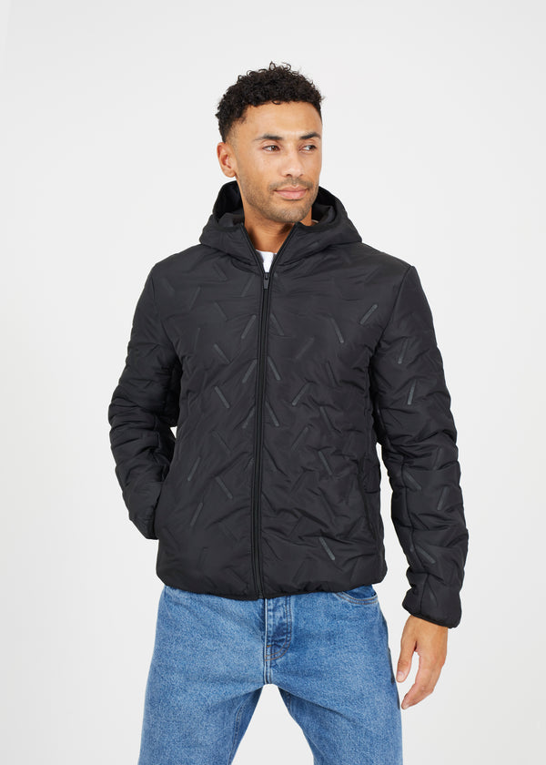 Men’s short length hooded padded jacket (mjk furnace)