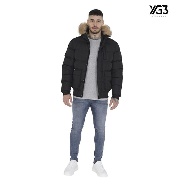 Mens hooded park coat (mjk-Beaumont)