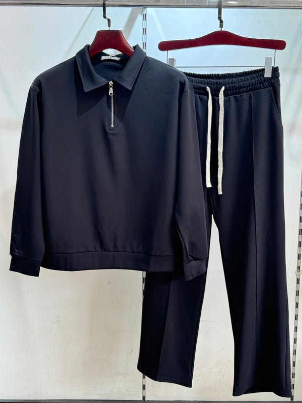 FORBEST Premium 1/4 Zip Tracksuit – Midnight Navy