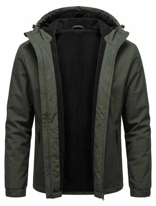 Brave Soul Catani Khaki Hooded Jacket (CATANIAKH)