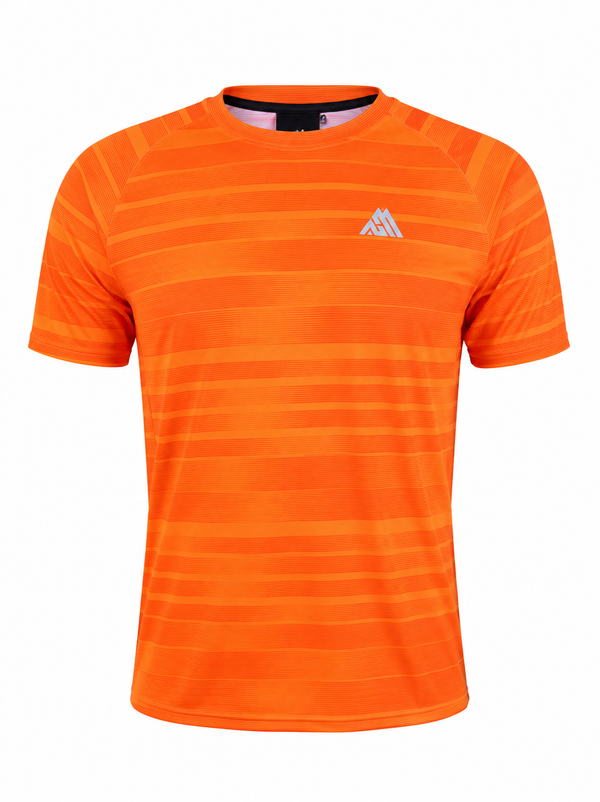 MountPeak Performance Stripe T-Shirt – Orange