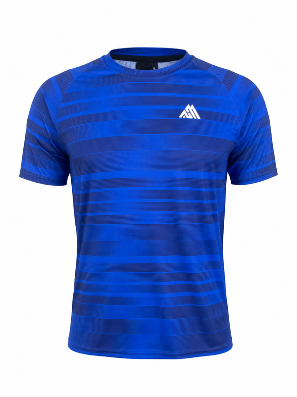 MountPeak Performance Stripe T-Shirt – Royal Blue