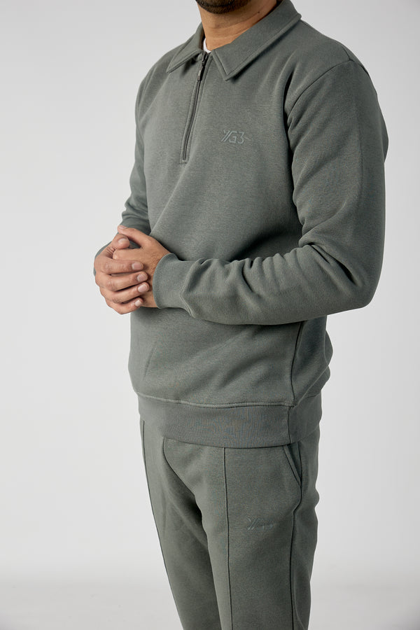 Mens/boys half zipper collar tracksuit (yg3)