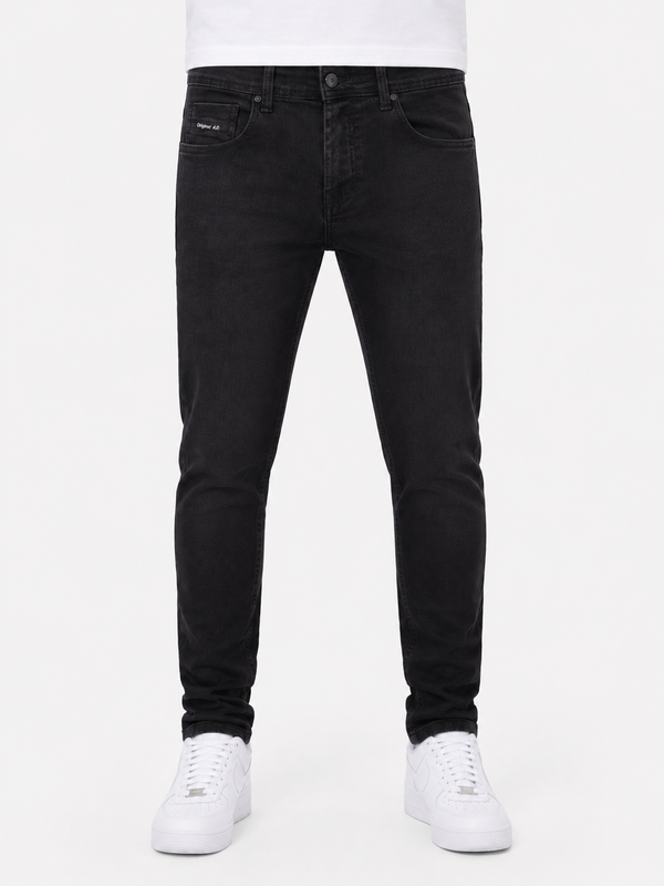 Men’s Slim Fit Black Stretch Jeans (11444)