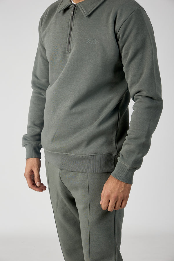 Mens/boys half zipper collar tracksuit (yg3)