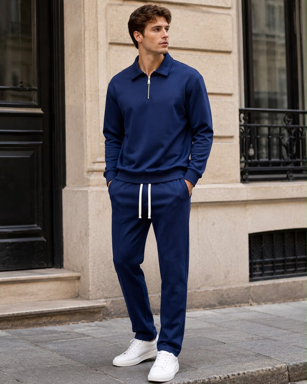 FORBEST Premium 1/4 Zip Tracksuit – Navy