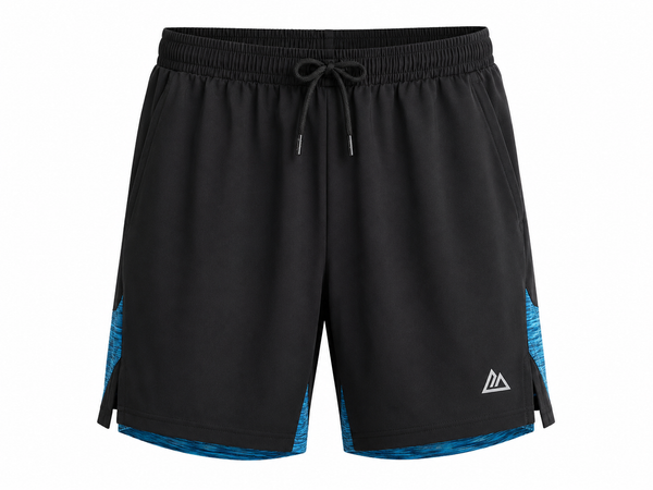 Mountain Wear Performance Short Set-Blue Marl