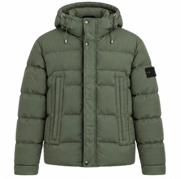 Olive Puffer Jacket (9905)