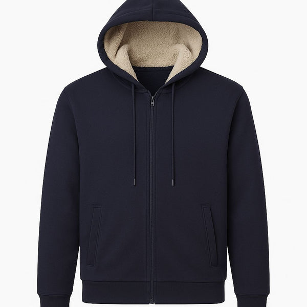 Men’s/boys slim fit zipped fleece hoodie