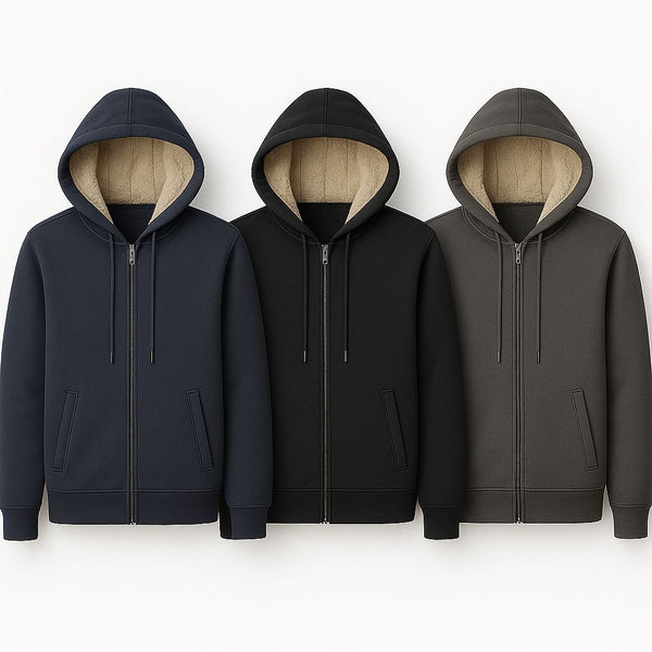 Men’s/boys slim fit zipped fleece hoodie