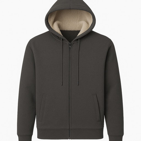 Men’s/boys slim fit zipped fleece hoodie