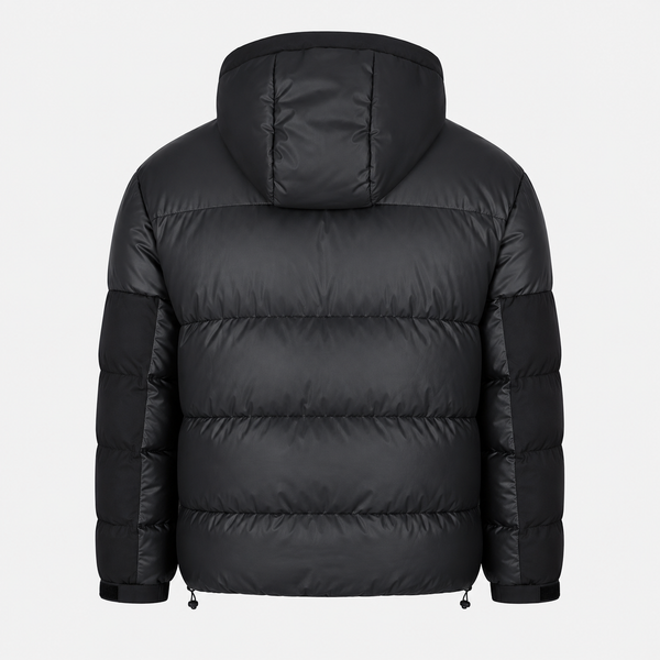 MJ KADOMA Men’s Black Hooded Puffer Jacket