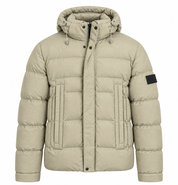 Beige Puffer Jacket (9905)