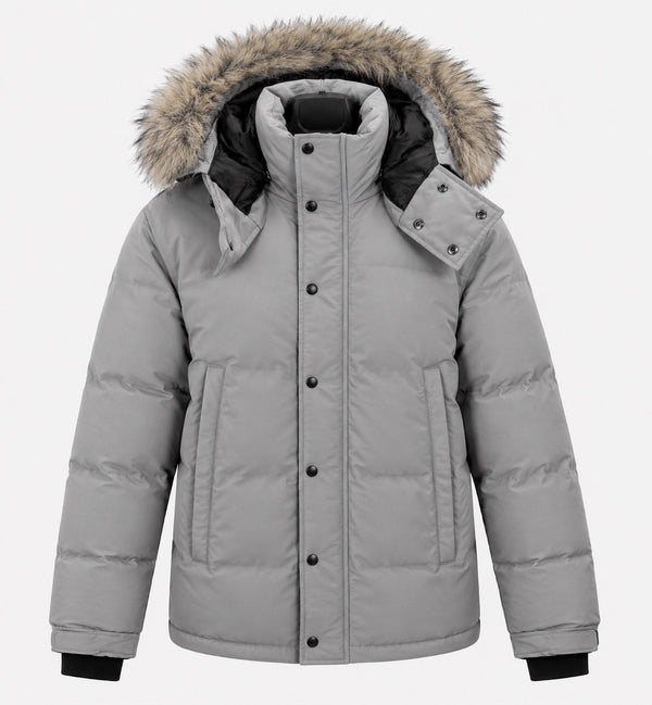 Men’s puffer coat (MZ- 305) Grey