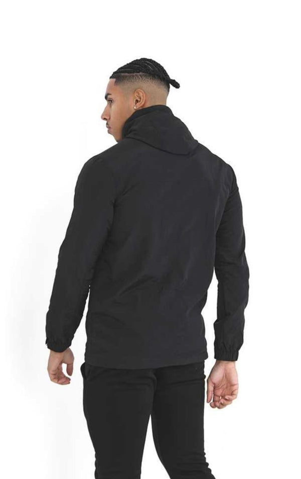 men zip through hooded jacket mjk castleford black