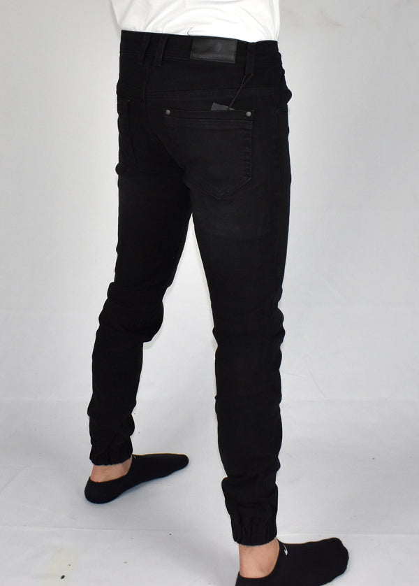 Mens jeans slim fit cuffed 3164 (b) - Main Image