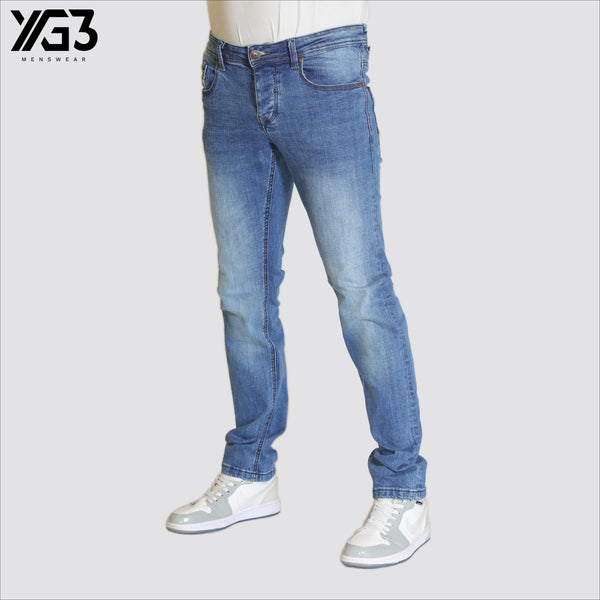 Mens regular fit jeans stretch (AF-11127)