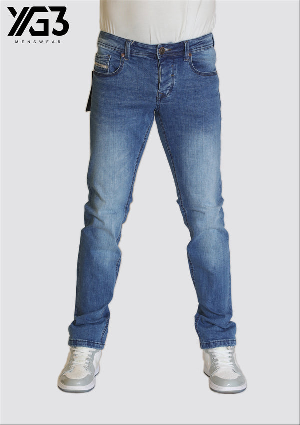 Mens regular fit jeans stretch (AF-11127)