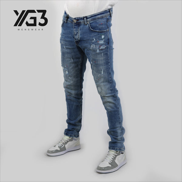 Mens slim fit stretch jeans (023) (G)