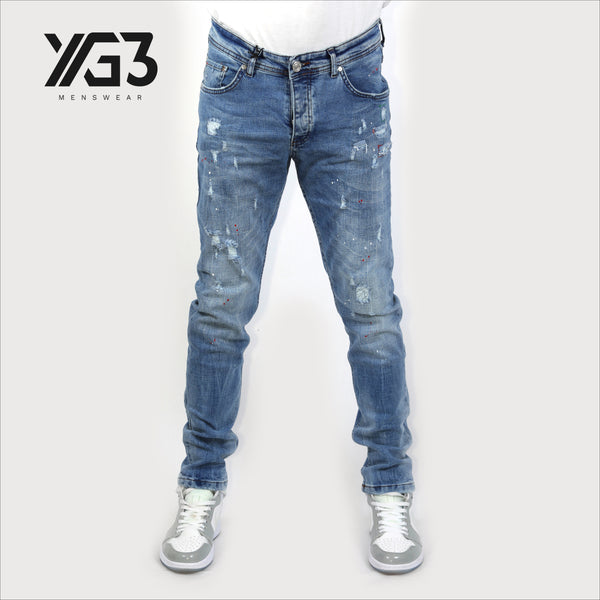 Mens slim fit stretch jeans (023) (G)