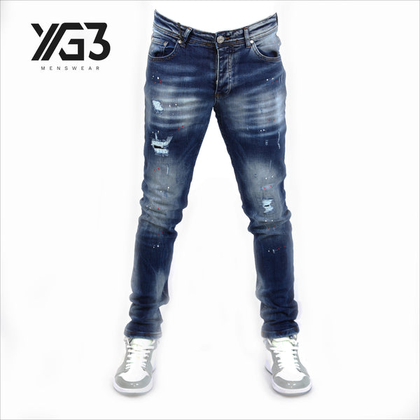 Mens slim fit stretch jeans (027). (D)