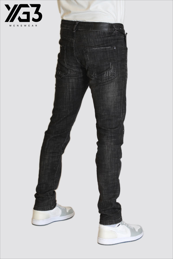 Mens slim fit stretch jeans (3069) A